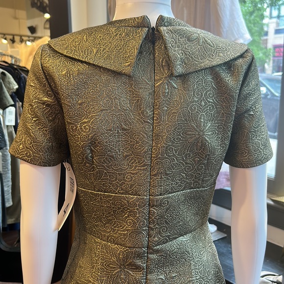 Rolando Gold Midi Dress - Picture 5 of 8